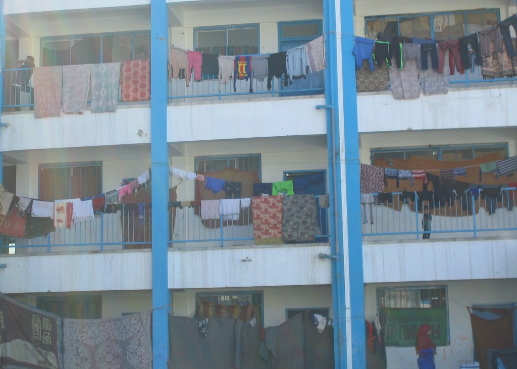 daklozenopvang in lagere school beit hanoun